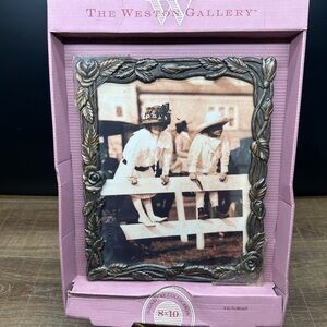 Vintage Weston Gallery Victorian Ornate Picture Frame 8x10 Floral Rose Metal